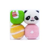 贵为（GiGwi）贵为猫玩具球猫咪自嗨解闷磨牙洁齿羊毛球4只装逗猫宠物玩具球