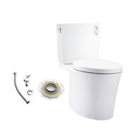 科勒（KOHLER）维亚坐便器五级旋风分体座便器两档冲水配缓降盖板 305mm坑距+三件套