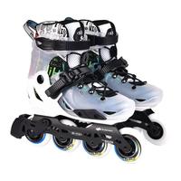 m-cro迈古轮滑鞋溜冰儿童男女初学平花培训专业滑冰鞋micro可调直排S7 S7白色缤纷头盔套装 M 34-37码 脚长约21-24cm