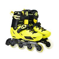 m-cro迈古轮滑鞋溜冰儿童男女初学平花培训专业滑冰鞋micro可调直排S7 欧版Infinite黄色缤纷头盔套餐 M 34-37码 脚长约21-24cm