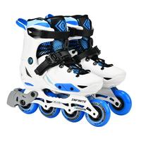 m-cro迈古轮滑鞋溜冰儿童男女初学平花培训专业滑冰鞋micro可调直排S7 欧版Infinite白加厚护具套装 S 30-33码 脚长约18-21cm