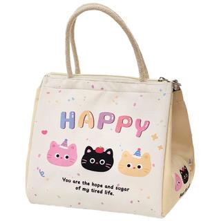 佳立方饭盒袋保温袋便当袋收纳便当包袋子HAPPY猫1个