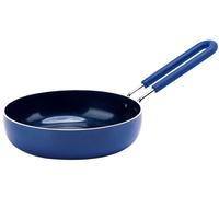 BLUE DIAMONDbluediamond蓝钻煎蛋家用蛋饺热油泼油小锅迷你煎锅 煎蛋-蓝色 14cm