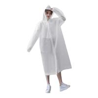 小魔一次性雨衣雨披成人半透明便携雨衣户外骑行登山徒步雨衣5件装