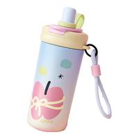 BABLOV儿童保温杯吸管水杯便携式牛奶杯杯子保冷杯 心动交响曲550ml