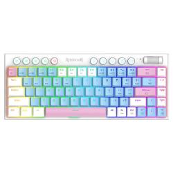 红龙 热插拔 机械键盘  蓝白粉 青轴 RGB