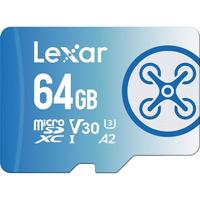 雷克沙（Lexar）tf卡 4K运动相机无人机内存卡gopro手机存储卡MicroSD卡fly系列 64G 读速160MB/s 写速60MB/s TF卡