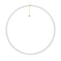 阮仕霓虹气泡18k金淡水珍珠小米珠项链年轻款送闺蜜 3.5-4.5mm/圆/微瑕/性价比高