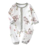 贝肽斯婴儿衣服新生儿春夏宝宝连体衣四季长袖爬服男童女童婴儿连体衣 考拉先生 90cm