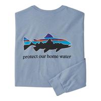 巴塔哥尼亚（Patagonia）男士混纺棉飞钓logo圆领长袖T恤 HomeWater Trout 37574 STME L