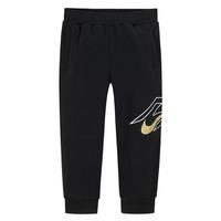 NIKE耐克童装男童纯棉针织长裤2025春季侧边logo运动休闲长裤 正黑色 110 /50 【身高98-104cm】