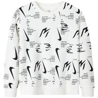 NIKE 3BRAND 耐克男女童【纯棉卫衣+长裤2件套】2025时尚满印儿童套装 棉花糖 140 /68 【身高128-140cm】