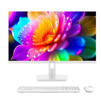 LENOVO联想一体机电脑小S240H台式23.8英寸高色域异能者系列整机全套AIO高配办公家用 11代N5095 | 四核芯 | 白  16G内存+512G固态