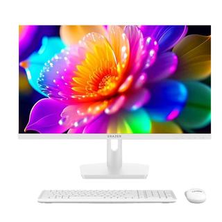 LENOVO联想一体机电脑小S240H台式23.8英寸高色域异能者系列整机全套AIO高配办公家用 11代N5095 | 四核芯 | 白  16G内存+512G固态