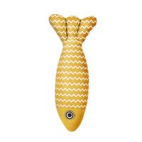 柒哦猫玩具自嗨解闷猫薄荷仿真麻布鱼幼猫猫咪逗猫棒小猫磨牙宠物用品 静音【麻布小黄鱼】