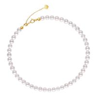 阮仕霓虹气泡18k金淡水珍珠小米珠项链年轻款送闺蜜 3.5-4mm/圆/手链款
