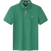 七匹狼短袖T恤夏季男大眼珠净色多彩POLO亲肤舒适通勤休闲多色上衣 205(草绿) 3XL 185/100A