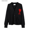 ami PARIS 奢侈品 女士 AMI 巴黎黑色毛线衫 黑色 20 | L
