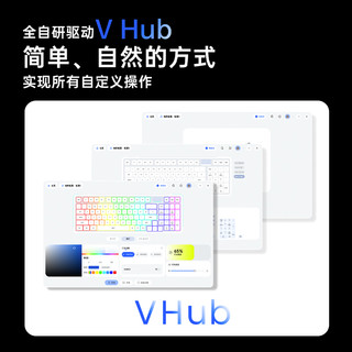  RAPOO/雷柏 无线三模 机械键盘  莫奈仙踪 快银轴 RGB