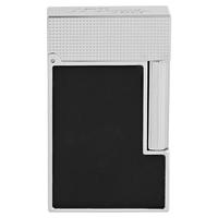 S.T.Dupont都彭打火机L2 CLING清脆朗声都澎打火机哑光黑电镀C16602 黑银色C16602单机 1支