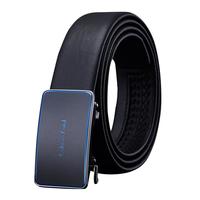 Caluom Kaiol品牌皮带男真皮自动扣男士腰带头层牛皮内穿式裤带520 【专柜礼盒】8026A时尚金色/外穿式 115cm -130cm默认(可修剪)