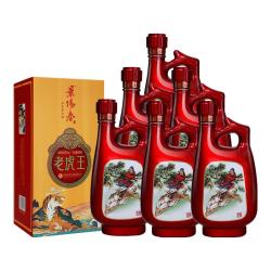 景阳春 浓香型高度白酒 马年年货送礼 山东名酒 52度 500mL 6瓶 老虎王 整箱装