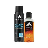 阿迪达斯(adidas)冰点喷雾150ml+男士活力触发沐浴露100ml
