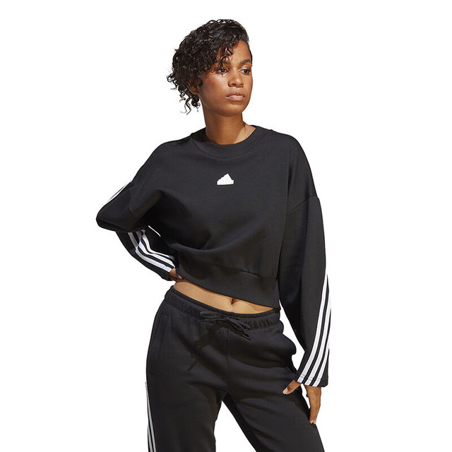 adidas 阿迪达斯 女子 训练系列 W FI 3S CREW 运动 卫衣 IB8494 M码