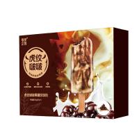 零度企鹅 虎纹啵啵黑糖珍珠口味冰淇淋67g*4支 甜品雪糕