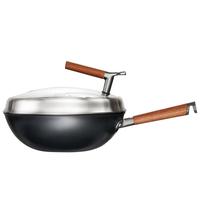 爱仕达（ASD）炒锅魔法钛铁0涂层不粘炒锅无涂层炒菜锅30cm磁炉通用CF30T10A 尊享10A升级魔法钛铁减重32% 30cm