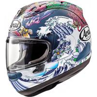 Arai摩托车头盔RX-7X骑行赛道全款四季男女机车跑盔 Oriental Flai Blue东瀛龙哑蓝 L码