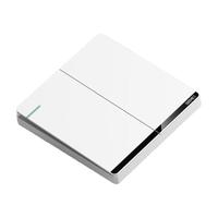 国际电工86型开关插座面板白色暗装家用大间距斜五孔墙壁一开双控开关 二开单控开关