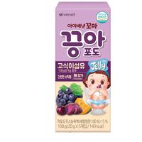 艾唯倪（ivenet）韩国益生元膳食纤维果冻葡萄味100g/盒最早2025.6.30临期 葡萄味果冻100g