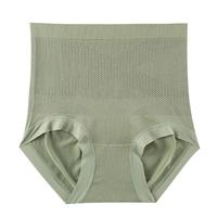 蕉轩中高腰黑绷带无痕内裤女抑菌收腹提臀收小肚子三角裤女春夏款