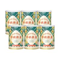 欢乐家黄桃罐头425g*6罐  新鲜水果罐头铁罐便携装