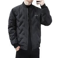 夹棉加厚男士棉服时尚百搭棒球领棉服男保暖锁温棉衣简约外套男
