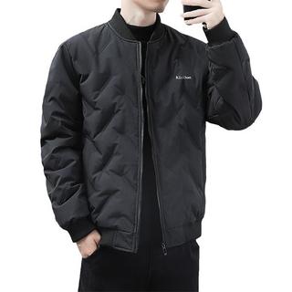夹棉加厚男士棉服时尚百搭棒球领棉服男保暖锁温棉衣简约外套男