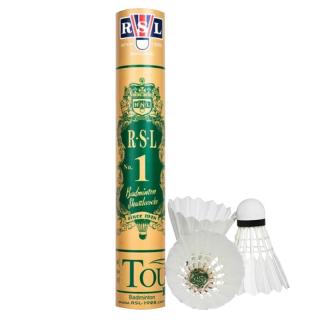 亚狮龙(RSL)NO.1号全圆鸭毛专业比赛羽毛球稳定耐打羽球77速12只装/桶 NO.1全圆鸭毛77速