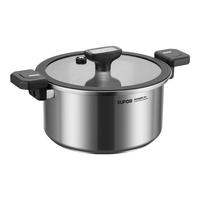 苏泊尔（SUPOR）微压汤锅304不锈钢焖煮锅无涂层煮粥炖菜锅燃气灶电磁炉通用 3-4人【多人选择】 直径 24cm