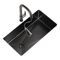 雨虹飞鱼东方雨虹加厚304不锈钢水槽厨房家用纳米大单槽洗菜盆洗碗槽80*43