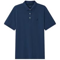 诺帝卡（NAUTICA）男装春夏款无忧搭休闲纯棉亲肤透气轻商务短袖POLO男KE2203-N 4QZ靛蓝色(222) M