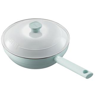 美的（Midea）不粘锅炒锅炒菜锅蒸锅蒸炒一体锅家用多功能锅燃气电磁炉通用 【锁鲜】金属盖 28cm