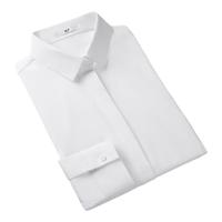 HLA海澜之家长袖衬衫女装春秋含桑蚕丝白衬衫正装衬衣女