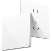 罗格朗开关插座面板 维翼系列陶瓷白色86型暗装 四孔插座