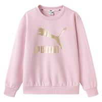 彪马（PUMA）儿童男童女童长袖卫衣春季圆领套头衫时尚洋气上衣 梦幻粉60301 170 cm