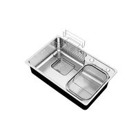 箭牌 卫浴 304不锈钢荣耀水槽  70*46cm丨【0涂层压纹】集渣槽