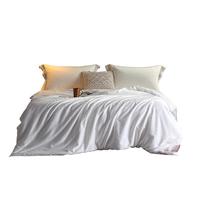 Glen Saxon全棉100%蚕丝被 纯棉柞蚕丝被子纯棉双人被芯 白色 总重4斤 【四季】100%柞蚕丝