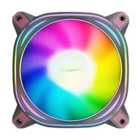 爱国者极光Z12/Z13 ARGB正叶反叶无限镜机箱风扇台式机电脑主机散热风扇12CM 极光Z12反叶黑色 ARGB风扇