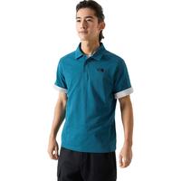 The North Face北面短袖Polo男女户外舒适透气短袖8AV3 青苔蓝/O0X XL