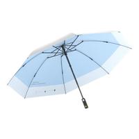 日全时电动雨伞全自动伞反向晴雨两用伞遮太阳伞钛银胶女生防晒防紫外线 【反向钛银】睛蓝